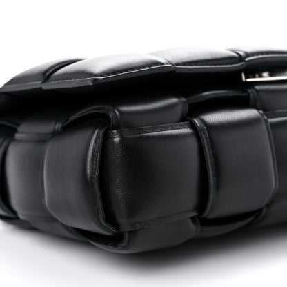 Bottega Veneta Lambskin Maxi Intreccio Padded Chain Cassette Crossbody Bag Black 7 of 8