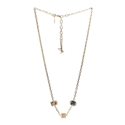Louis Vuitton Swarovski Gamble Short Necklace Gold 3 of 6