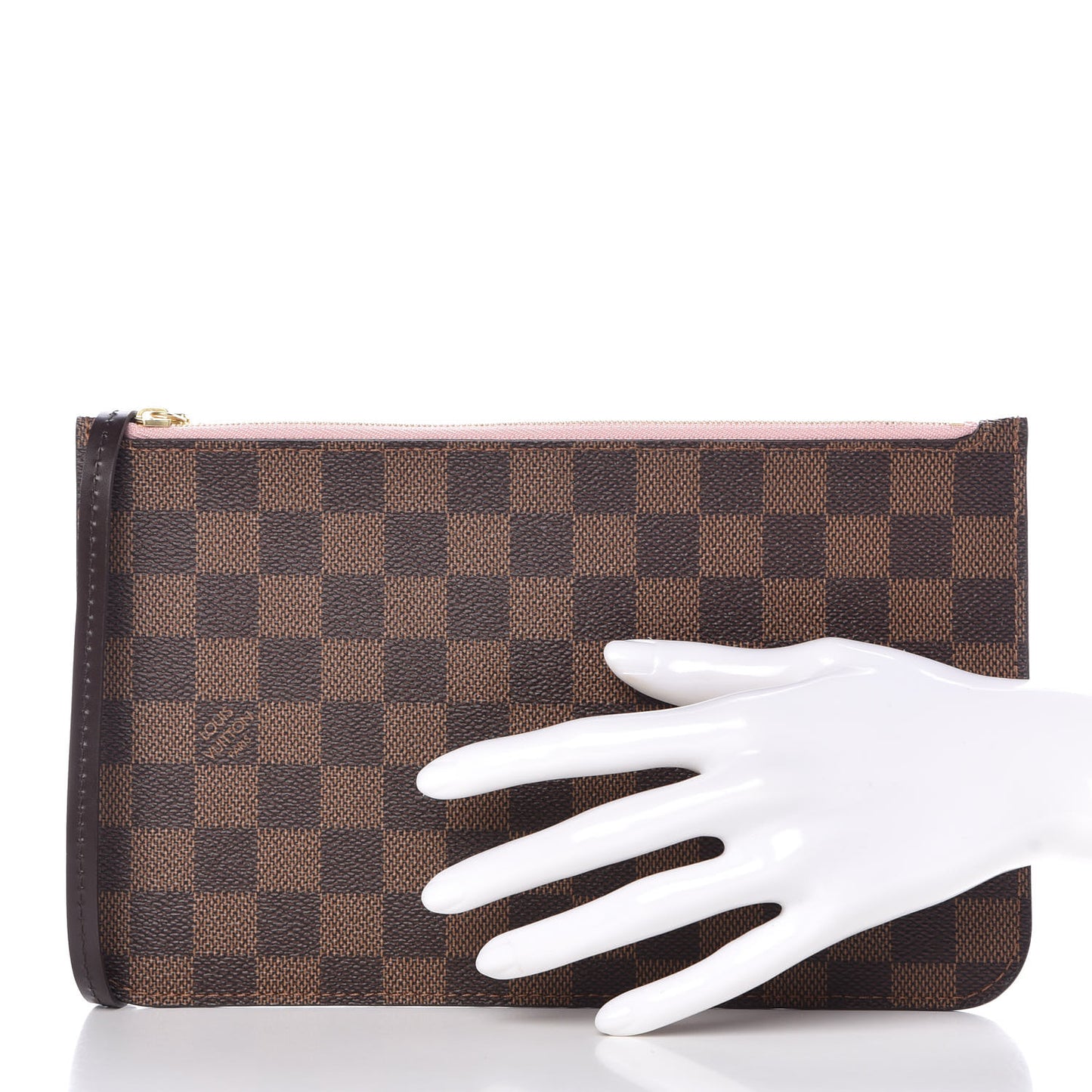 Damier Ebene Neverfull MM GM Pochette Rose Ballerine