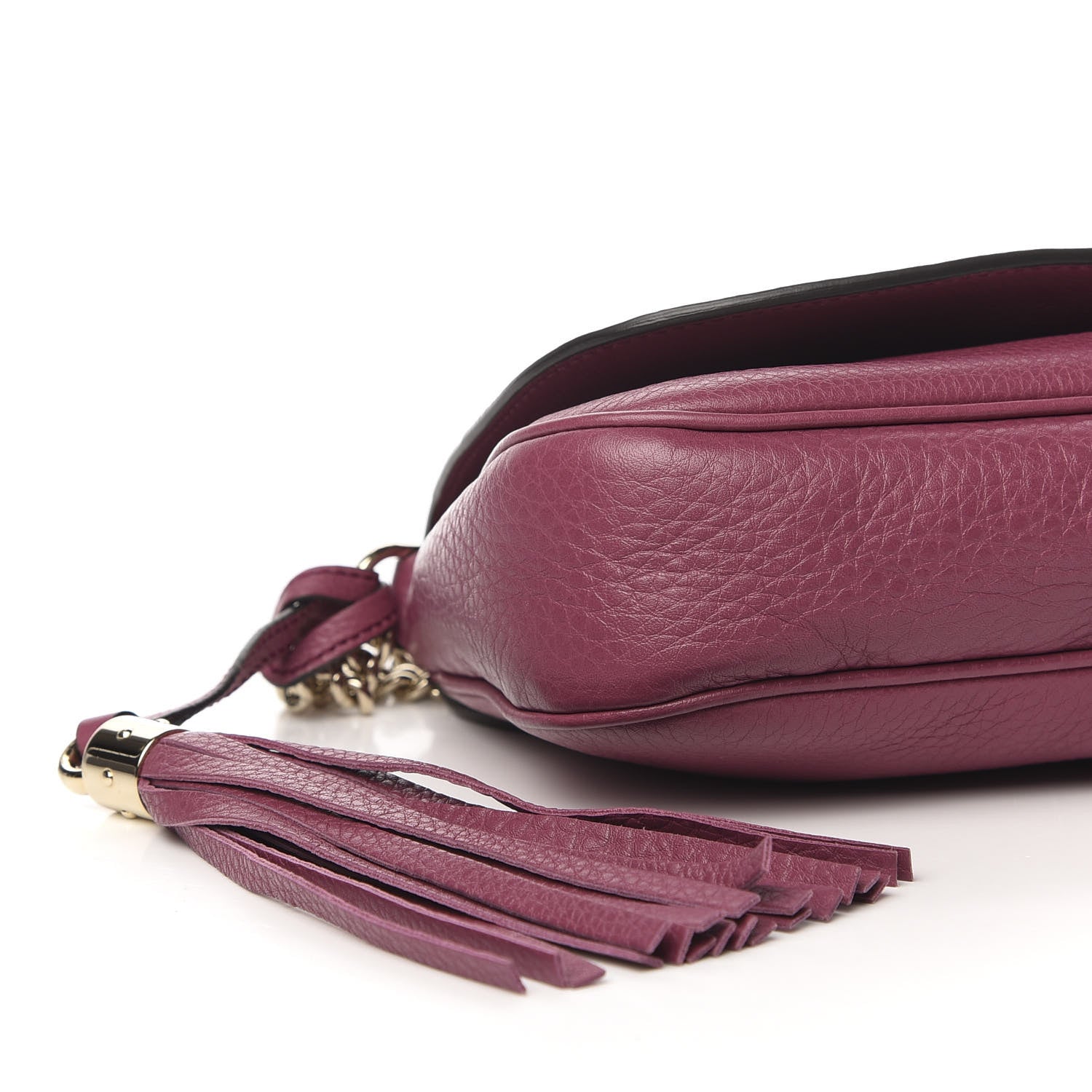 Gucci Pebbled Calfskin Medium Soho Flap Crossbody Peonia Flower 7 of 10