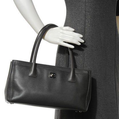 Chanel Calfskin Small Cerf Shopper Tote Dark Grey 2 of 7