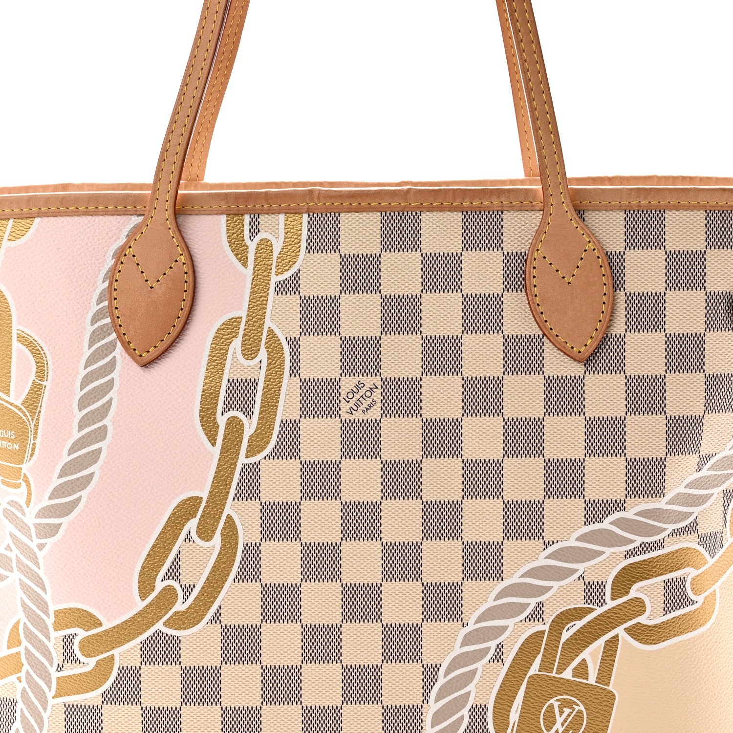 Louis Vuitton Damier Azur Nautical Neverfull MM 7 of 9