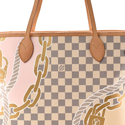 Louis Vuitton Damier Azur Nautical Neverfull MM 7 of 9