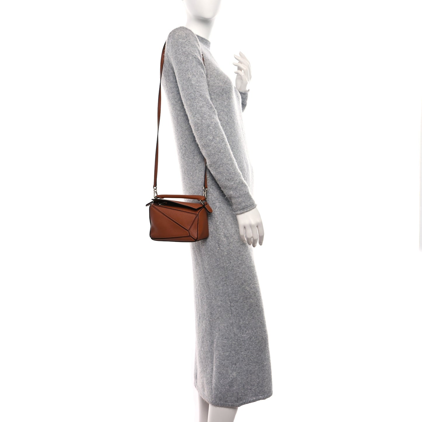 Calfskin Mini Puzzle Bag Tan