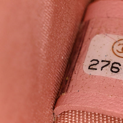 Chanel Iridescent Caviar Quilted Zipped Key Holder Case Rose Pink 8 of 12