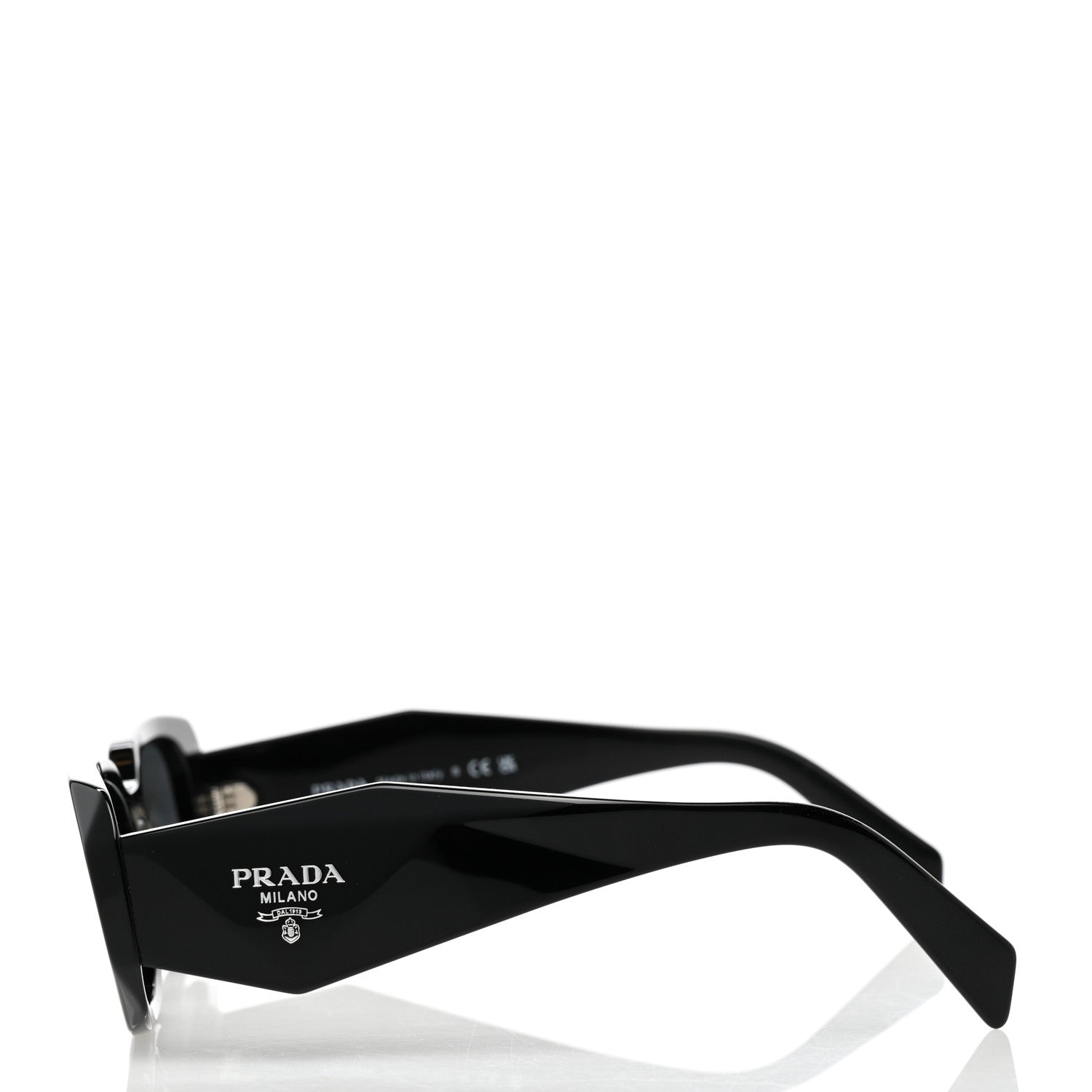 Prada Acetate Symbole Sunglasses SPR 17W Black 3 of 8