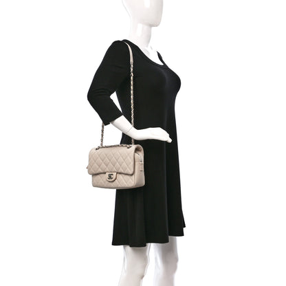 Chanel Caviar Quilted Medium Casual Journey Flap Light Beige 2 of 10