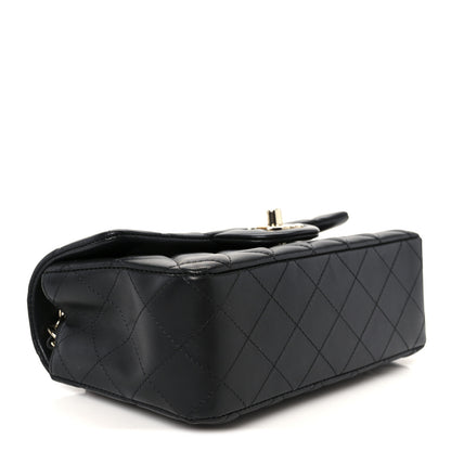 Chanel Lambskin Quilted Mini Rectangular Flap Black 4 of 11
