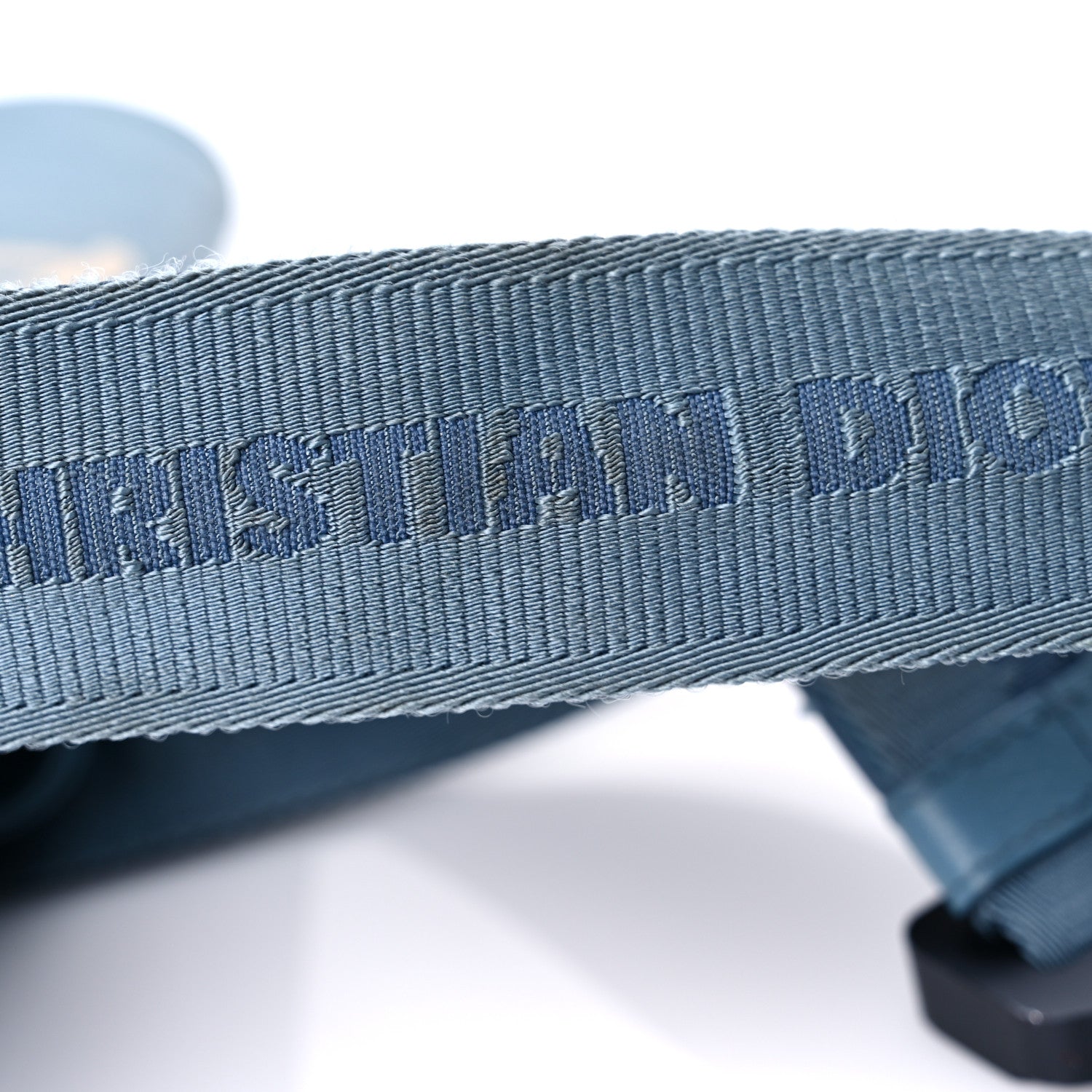 Christian Dior X SHAWN STUSSY Grained Calfskin Saddle Bag Blue 18 of 21