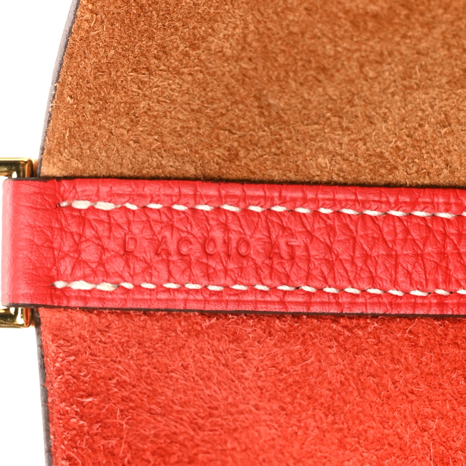 Hermes Taurillon Clemence Casaque Picotin Lock 22 MM Gold Rouge De Coeur 7 of 10