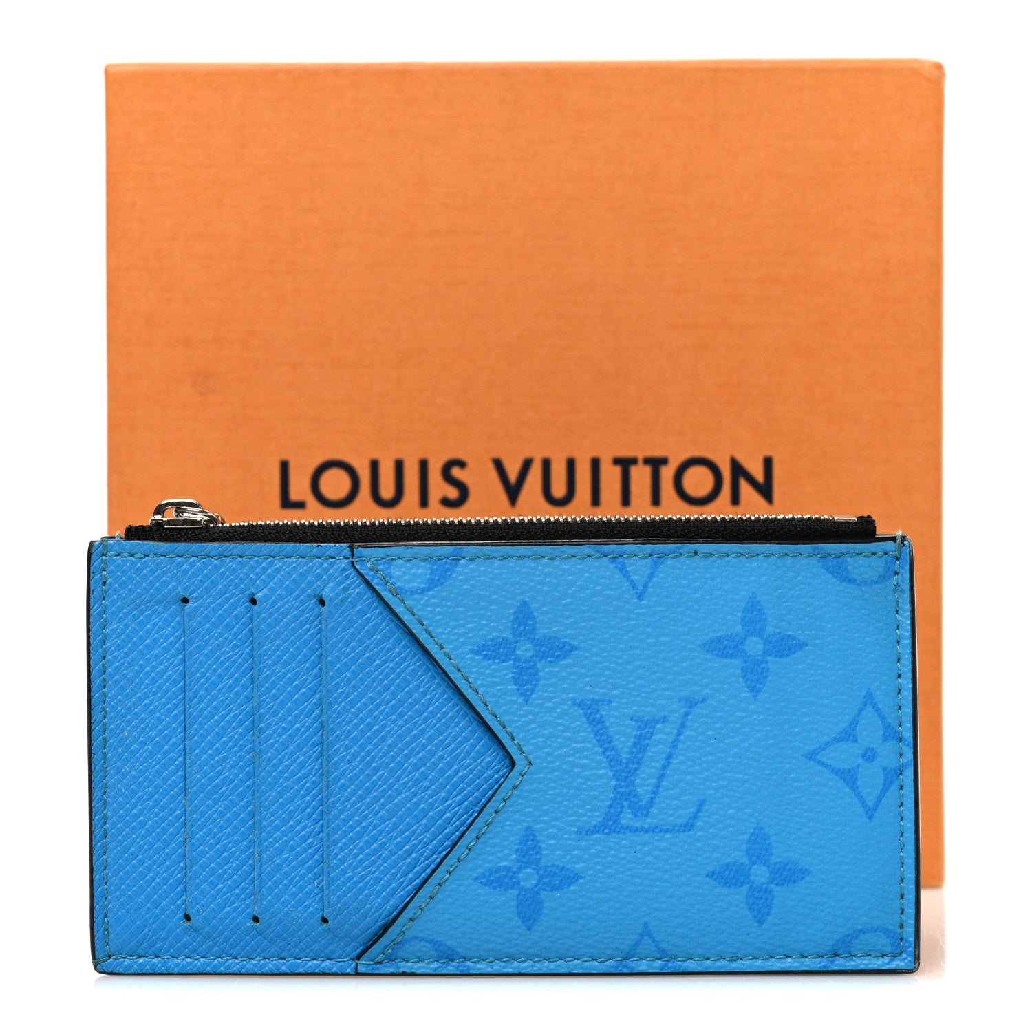 Louis Vuitton Taigarama Coin Card Holder Blue Lagoon 1906455
