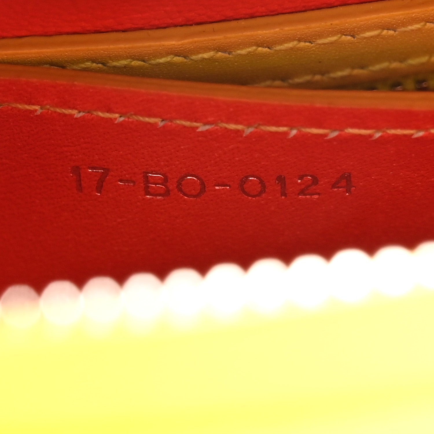 Christian Dior Box Calfskin Gradient Medium Lady Dior Yellow Orange 7 of 11