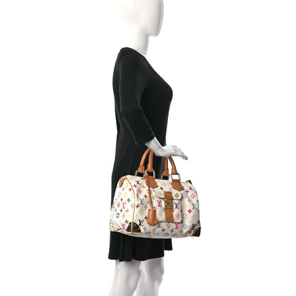Louis Vuitton Monogram Multicolor Speedy 30 White 3 of 12