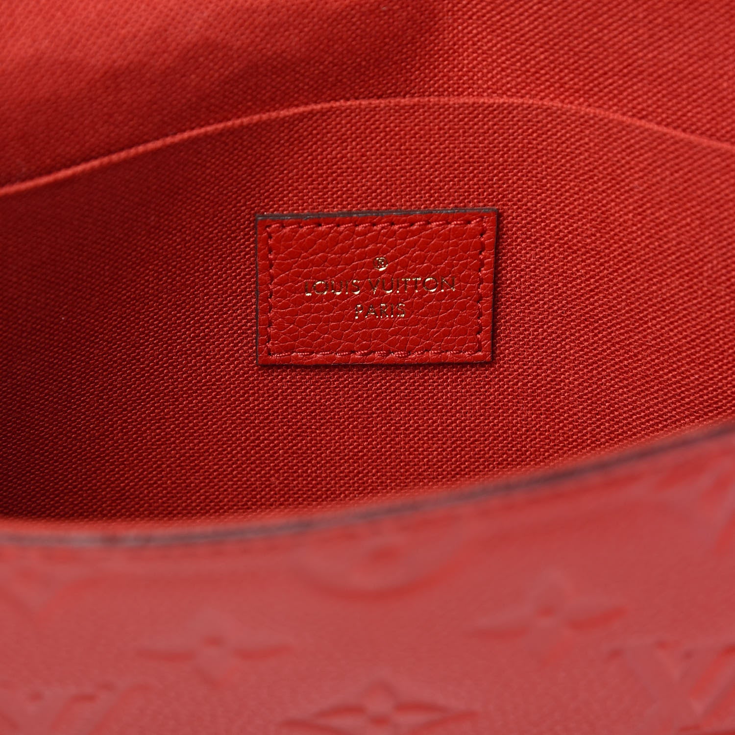 Louis Vuitton Empreinte Pochette Felicie Chain Wallet Cherry 6 of 11