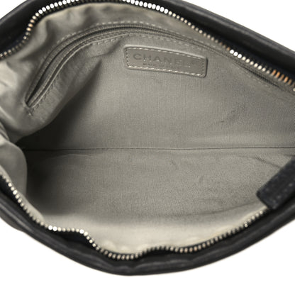 Chanel Calfskin On the Bund Pochette Black 5 of 10