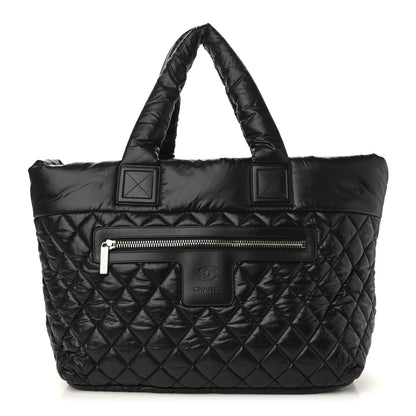 Chanel Nylon Quilted Large Coco Cocoon Tote Black 1 of 9