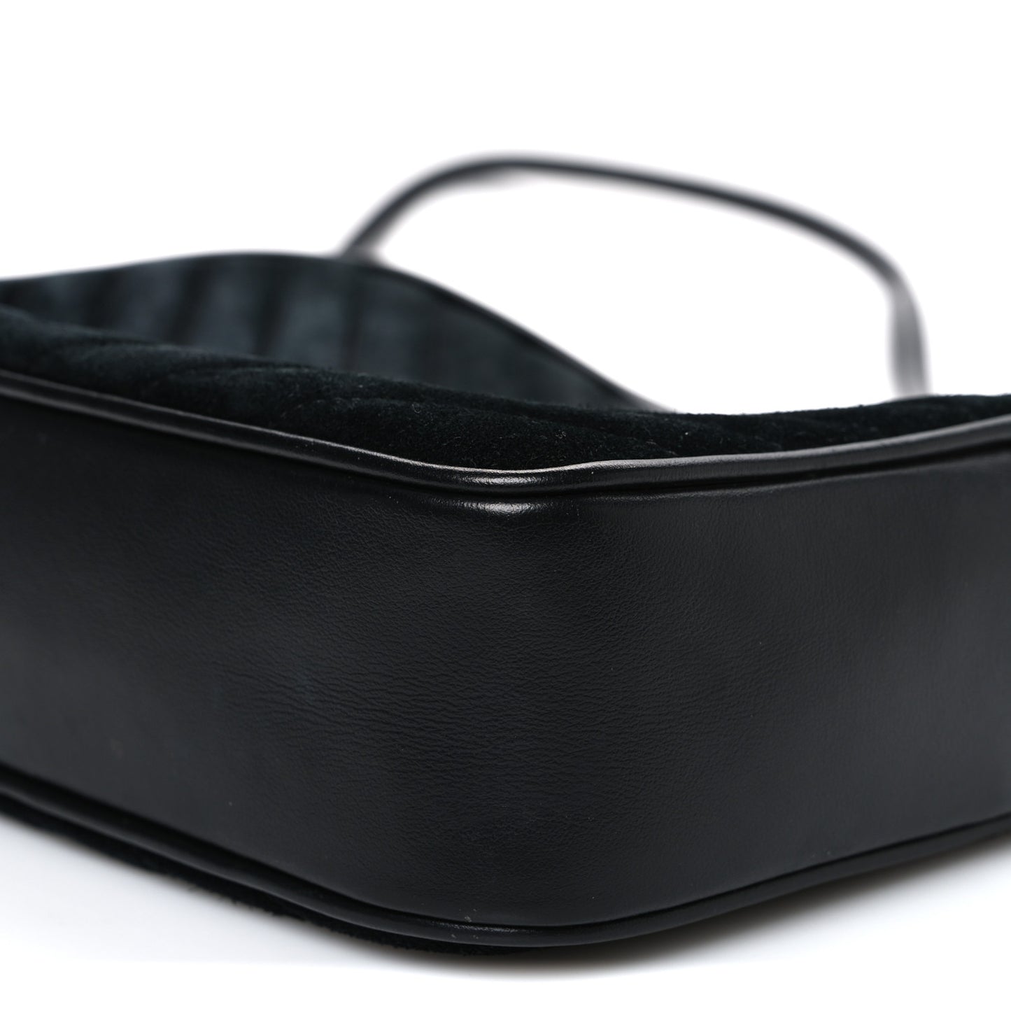 Suede Calfskin Monogram Lou Camera Bag Black