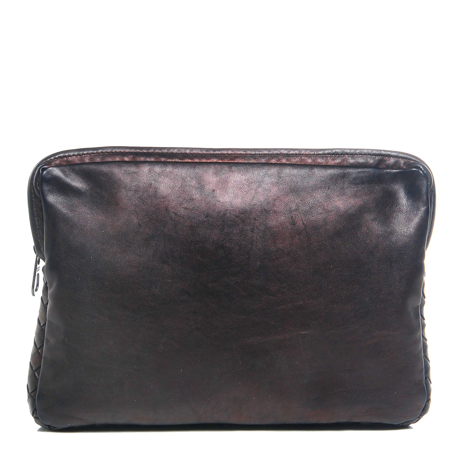 Bottega Veneta Calf Intrecciato Clutch Nero Black 1 of 9
