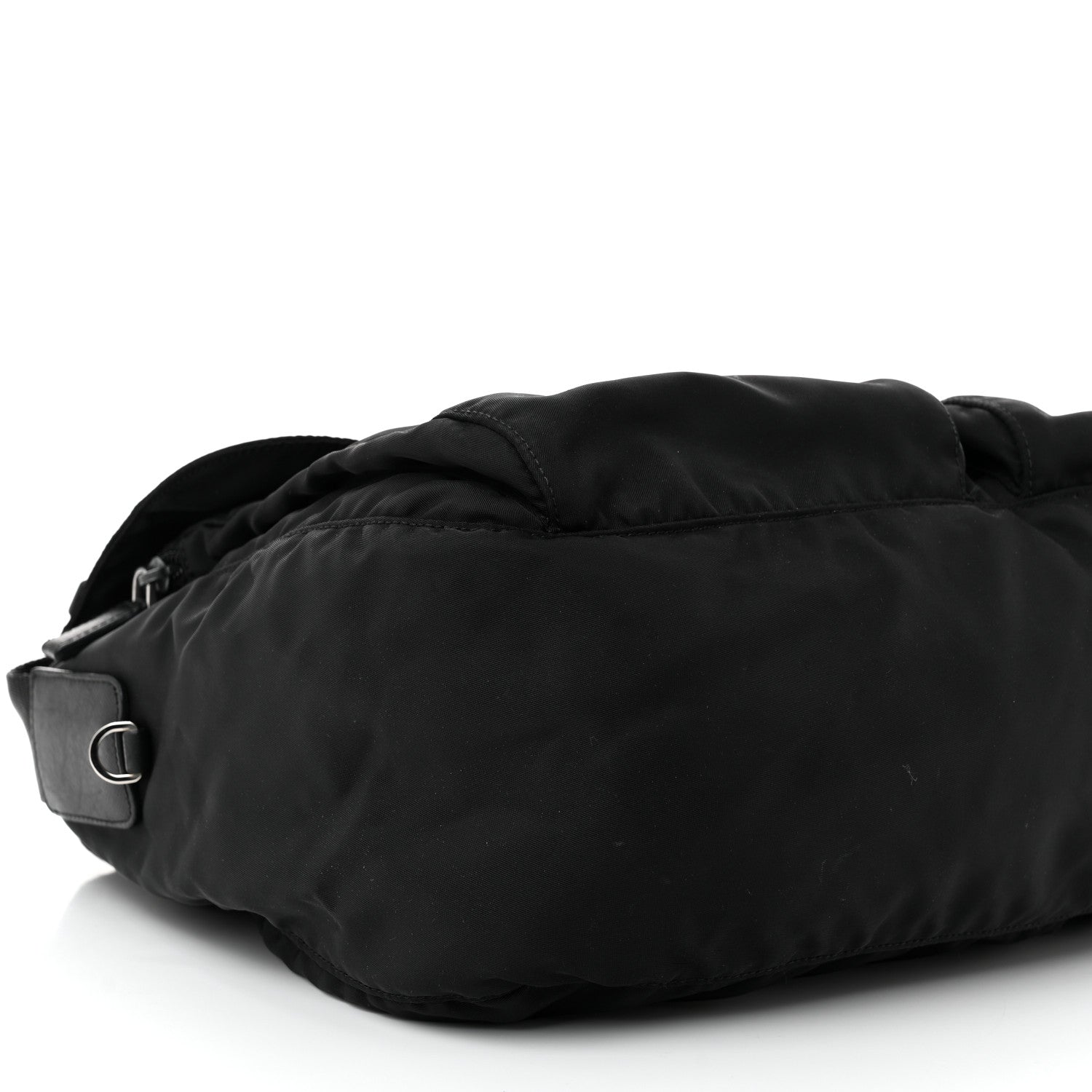 Prada Tessuto Nylon Saffiano Vela Messenger Bag Black 9 of 11