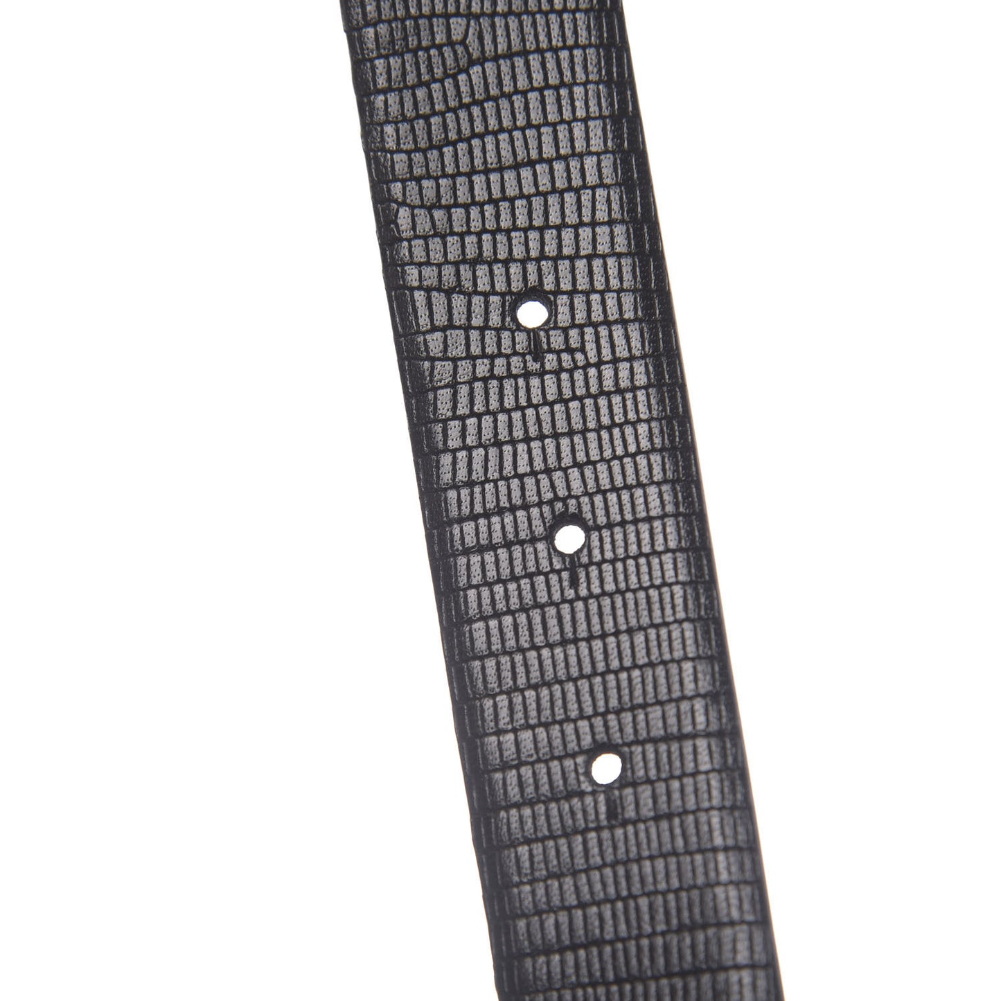 Lizard Embossed Calfskin Gripoix Poured Glass Along The Nile CC Belt 95 38 Black