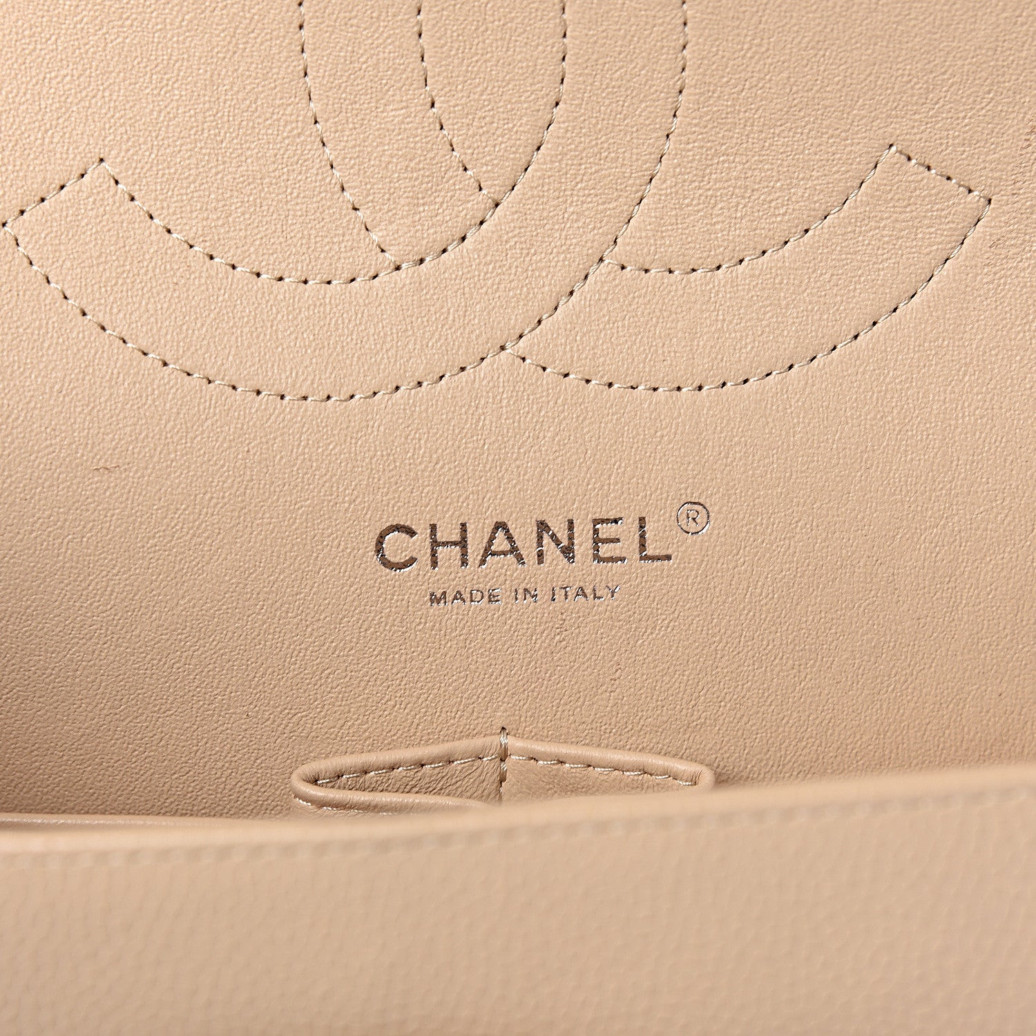 Chanel Caviar Quilted Jumbo Double Flap Beige Clair 9 of 13