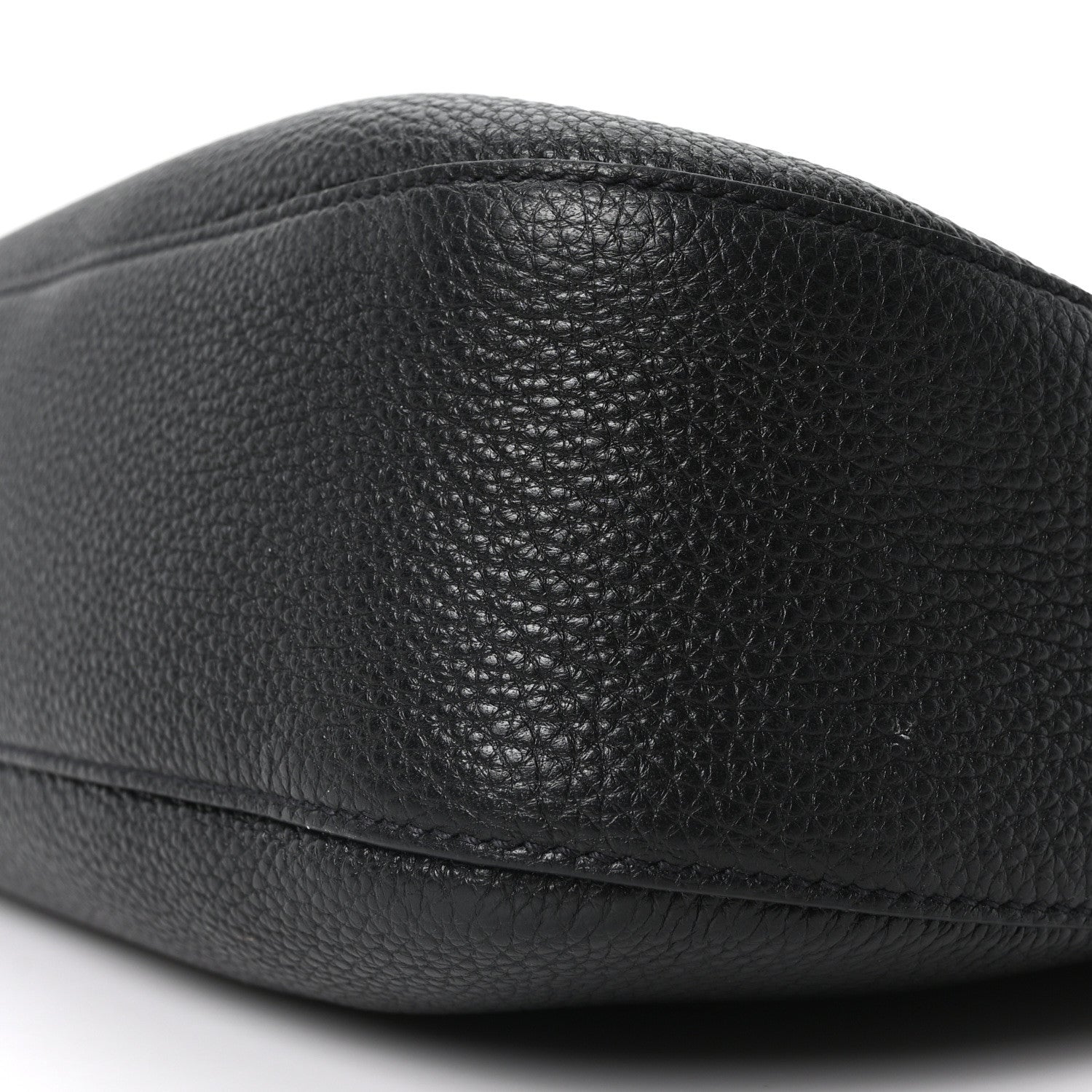 Prada Vitello Daino Soft Zippered Hobo Shoulder Bag Black 10 of 10