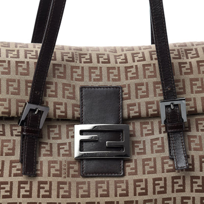 Fendi Zucchino Shoulder Bag Brown 10 of 10