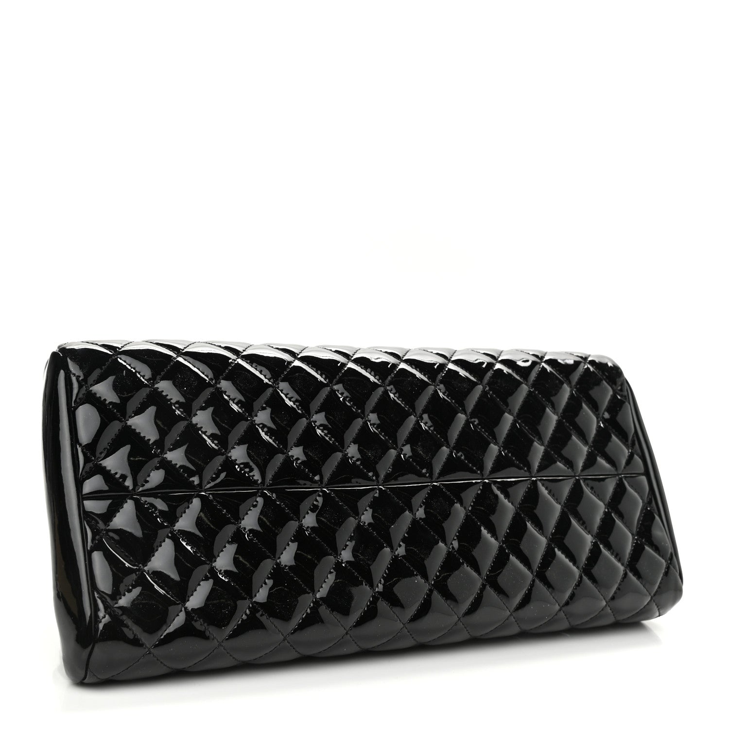 Chanel Patent Quilted Medium Just Mademoiselle Black 4 of 11
