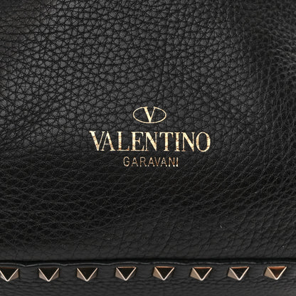 Valentino Garavani Grained Calfskin Medium Rockstud Backpack Black 6 of 13