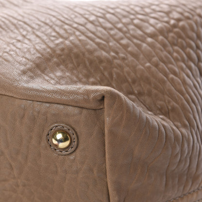 Saint Laurent Pebbled Lambskin Medium Easy Sac Brown 10 of 18