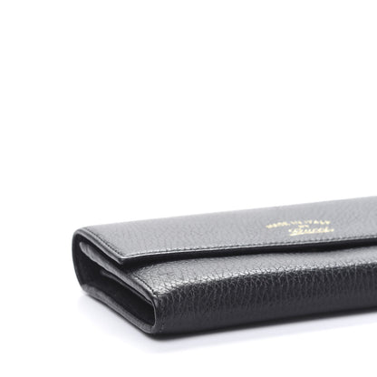 Gucci Dollar Calfskin Swing Continental Wallet Black 8 of 9