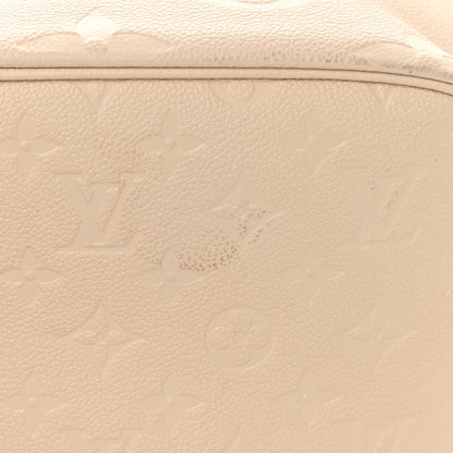 Louis Vuitton Empreinte Monogram Giant Neverfull MM Cream 11 of 14