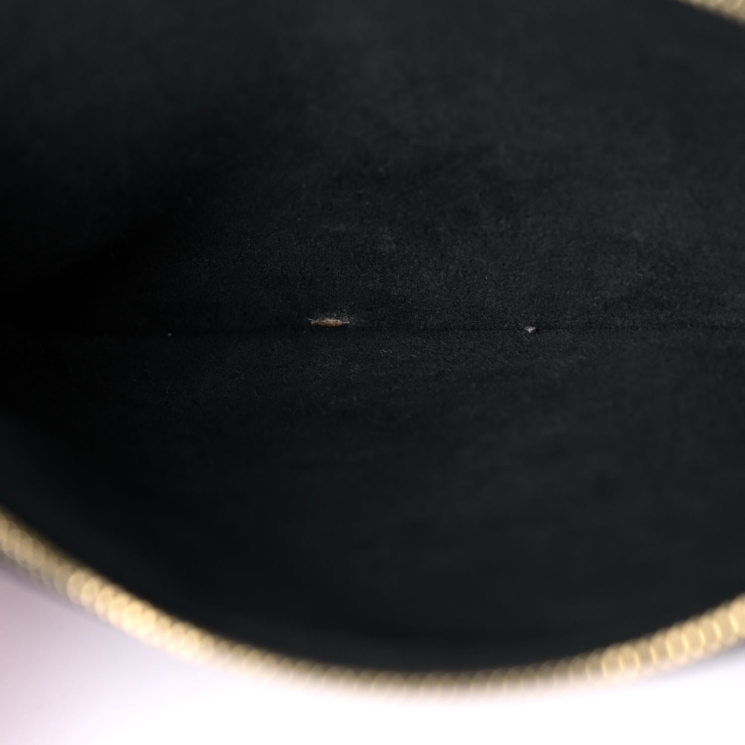 Louis Vuitton Empreinte Monogram Giant Double Zip Pochette Black Cream 7 of 12