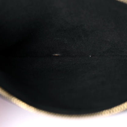 Louis Vuitton Empreinte Monogram Giant Double Zip Pochette Black Cream 7 of 12
