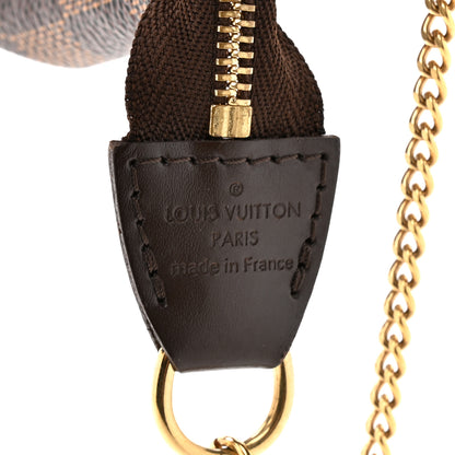 Louis Vuitton Damier Ebene Complice Trunks and Bags Mini Pochette Accessories Red 6 of 10