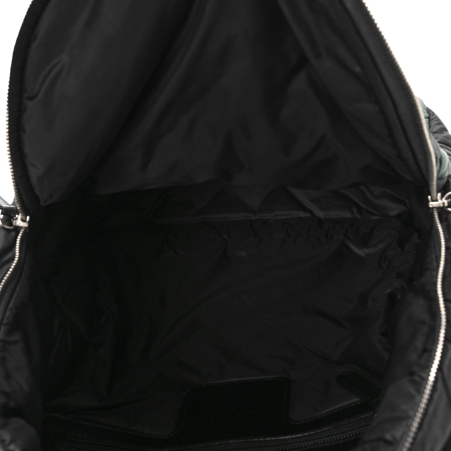 Chanel Nylon Quilted Coco Cocoon Backpack Khaki Black 5 of 9