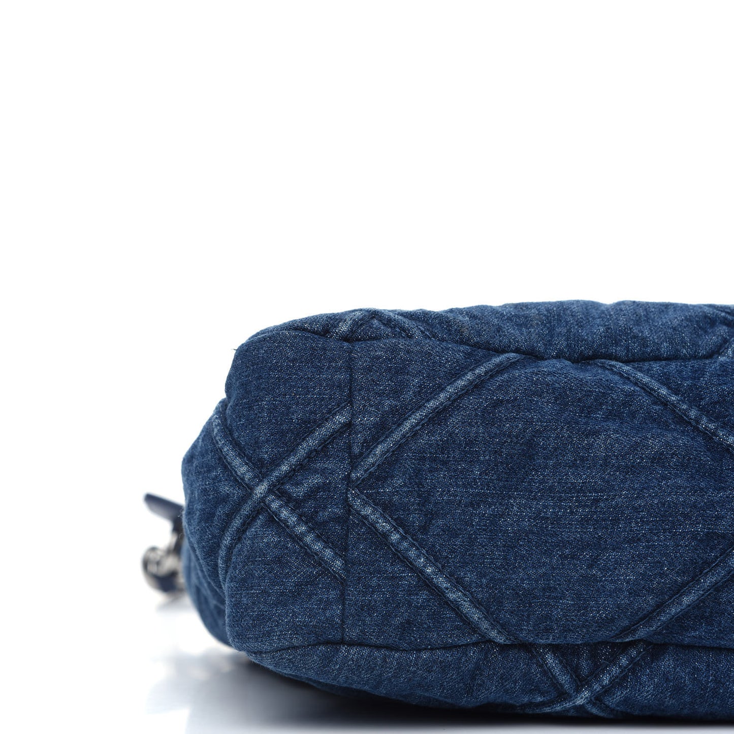 Denim Quilted Large Chanel 19 Flap Blue