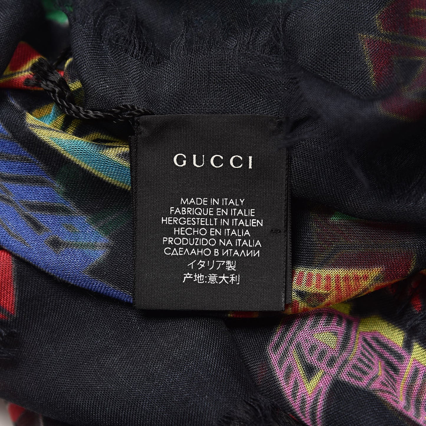 Modal Silk Loved Scarf Black