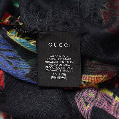 Gucci Modal Silk Loved Scarf Black 3 of 4