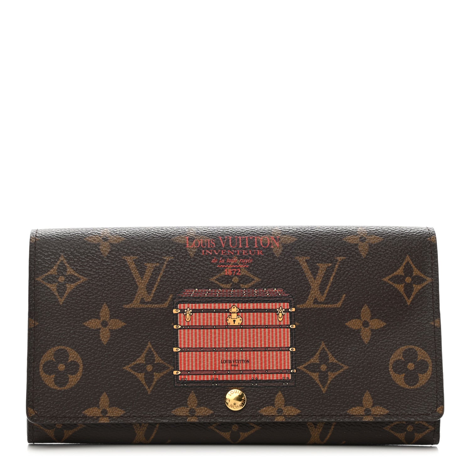 Louis Vuitton Monogram Trunks and Locks Sarah Wallet 1 of 8