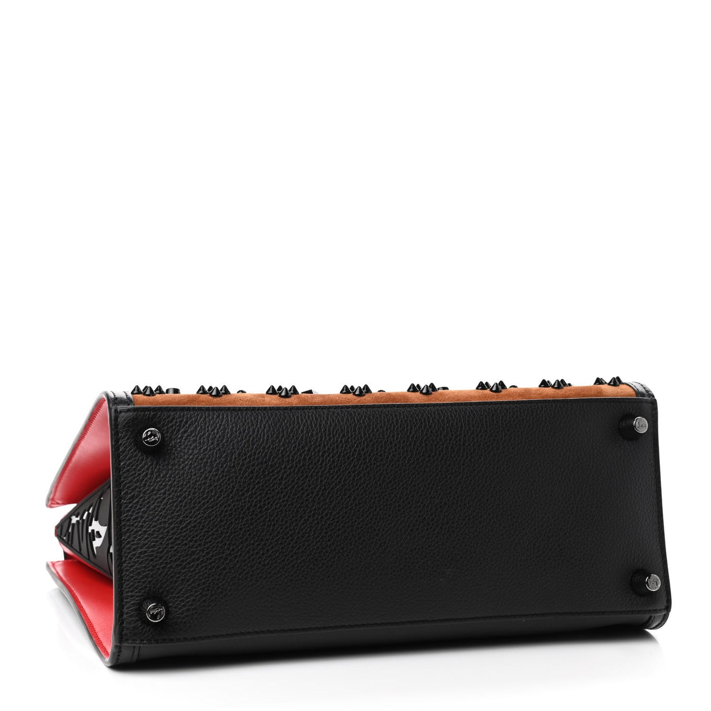 Suede Spikes Loubinthesky Medium Paloma Brown