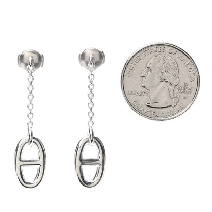 Hermes Sterling Silver Farandole Drop Earrings 2 of 5