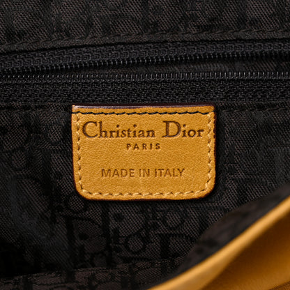Christian Dior Calfskin Medium Gaucho Double Saddle Bag Yellow 6 of 26