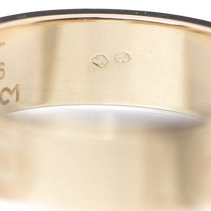 Cartier 18K Yellow Gold 5.5mm Engraved LOVE Ring 56 7.5 4 of 4