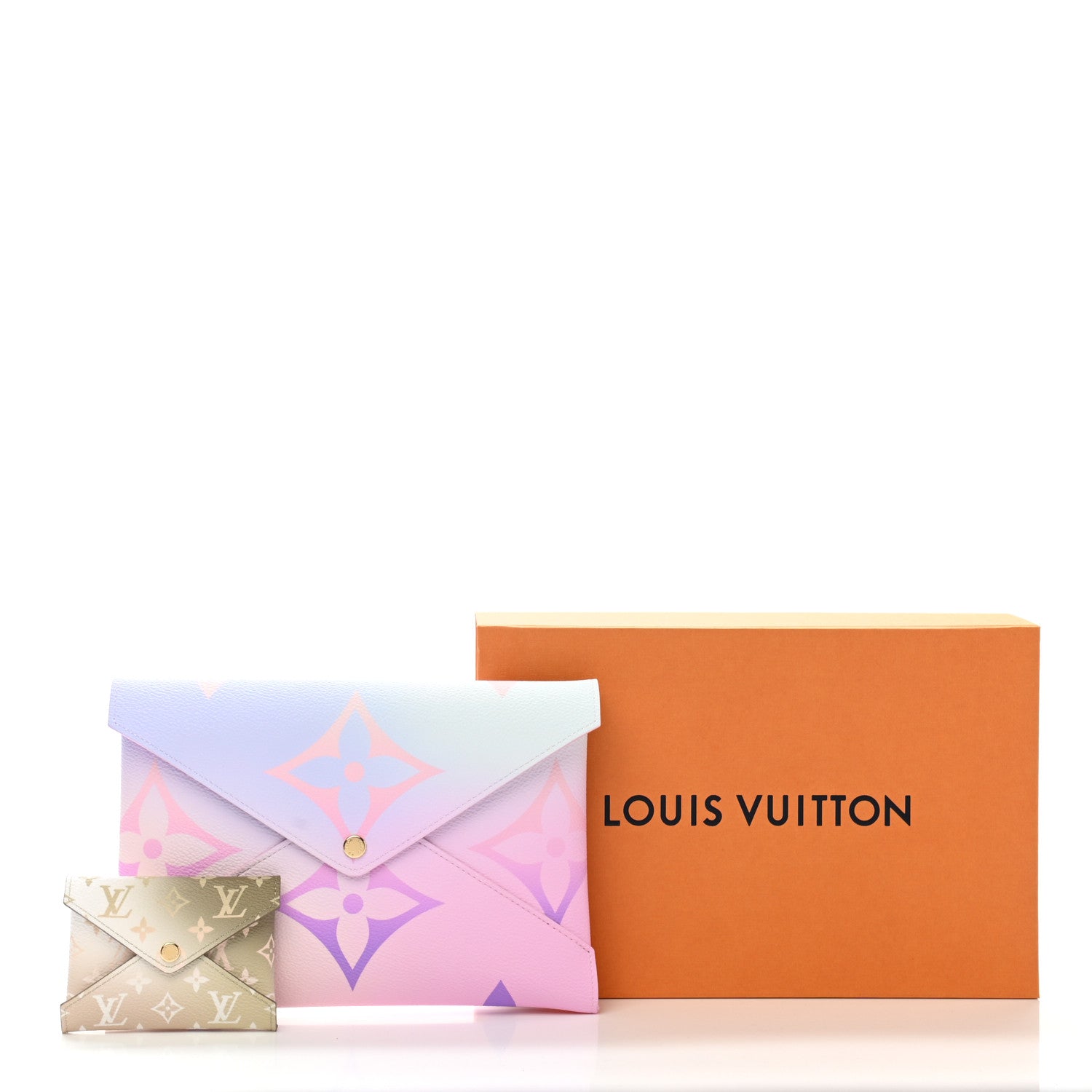 Louis Vuitton Monogram Giant Spring In The City Kirigami Pochette Set Sunrise Pastel Sunset Kaki 9 of 9