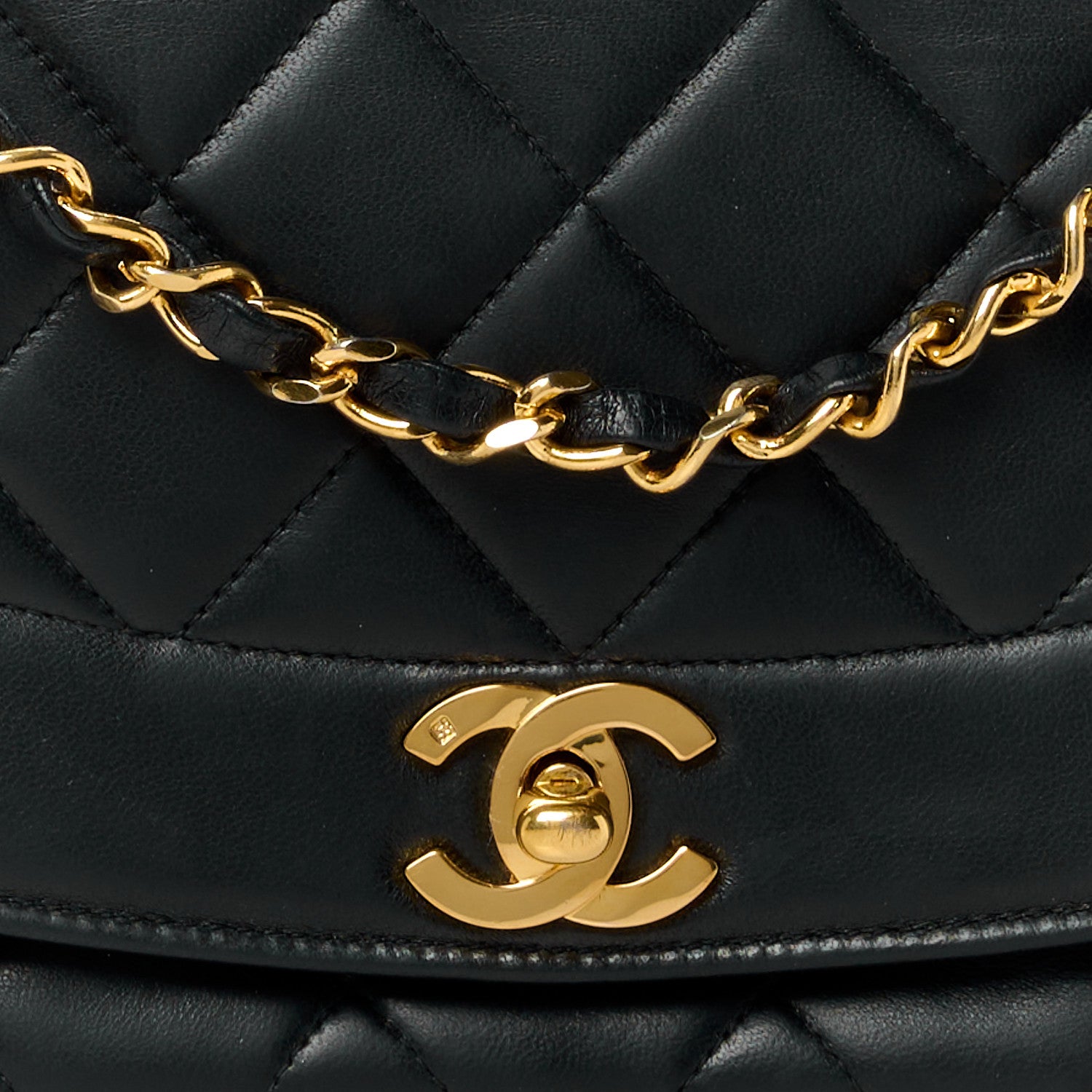 Chanel Lambskin Quilted Medium Single Flap Black 10 of 13