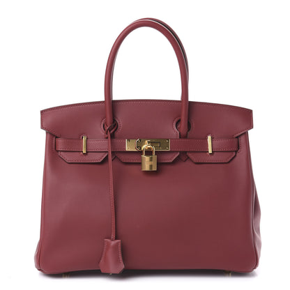 Hermes Veau Jonathan Birkin 30 Rouge Grenat 1 of 11