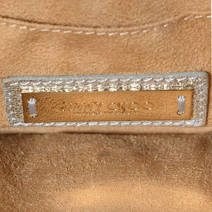 Jimmy Choo Glitter Calfskin Rebel Crossbody Champagne 6 of 7