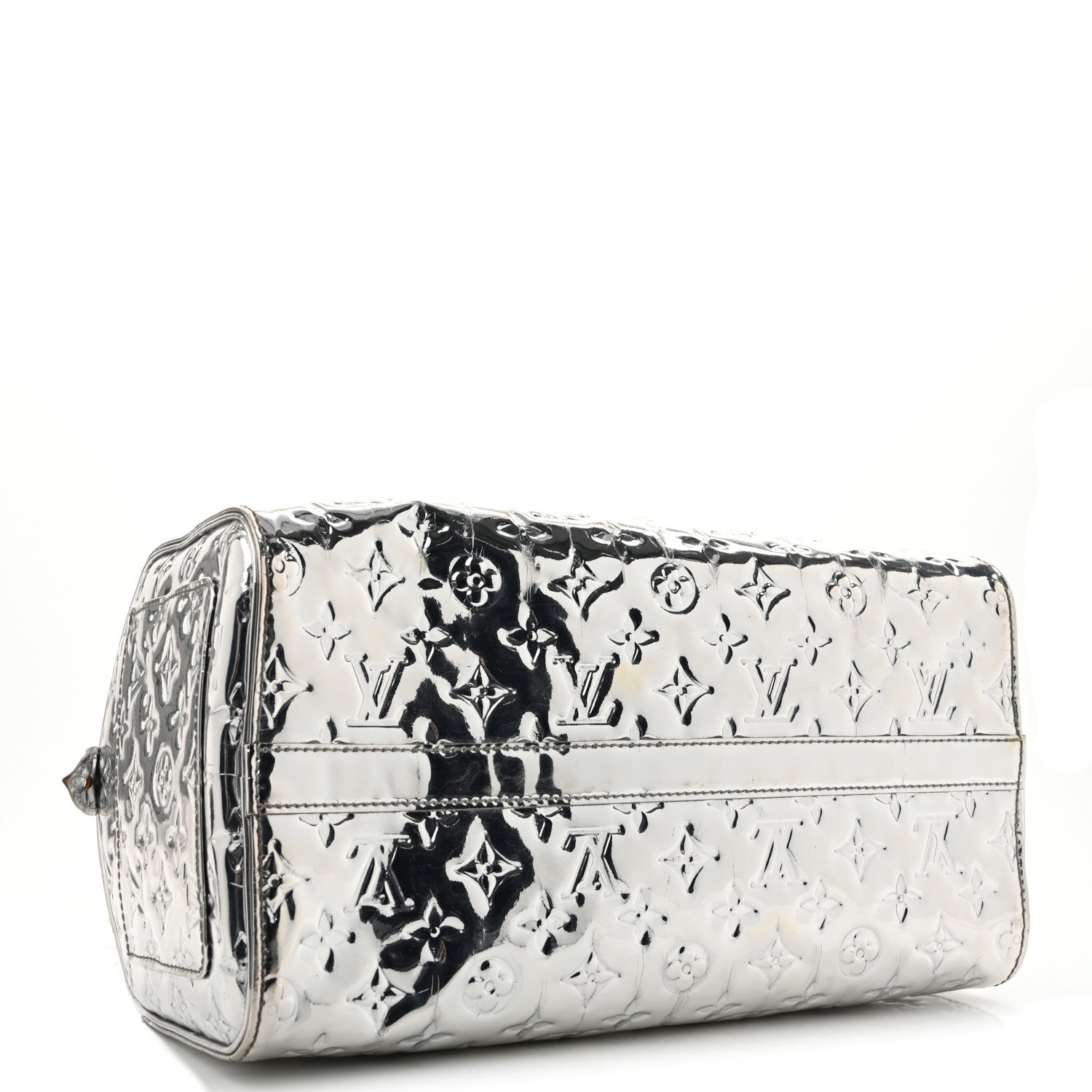 Louis Vuitton Monogram Miroir Speedy 30 Silver 4 of 16