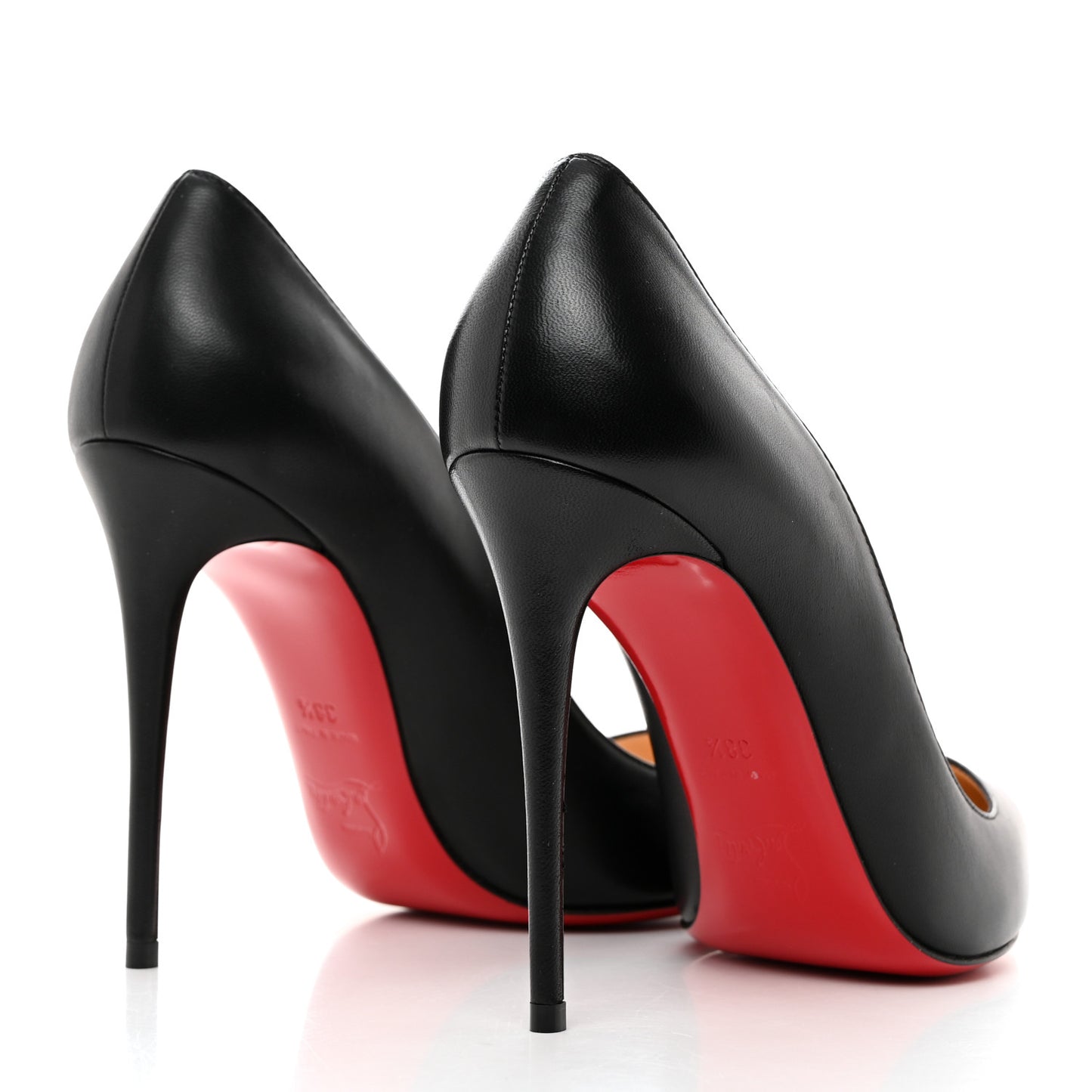 Shiny Nappa Pigalle Follies 100 Pumps 38.5 Black